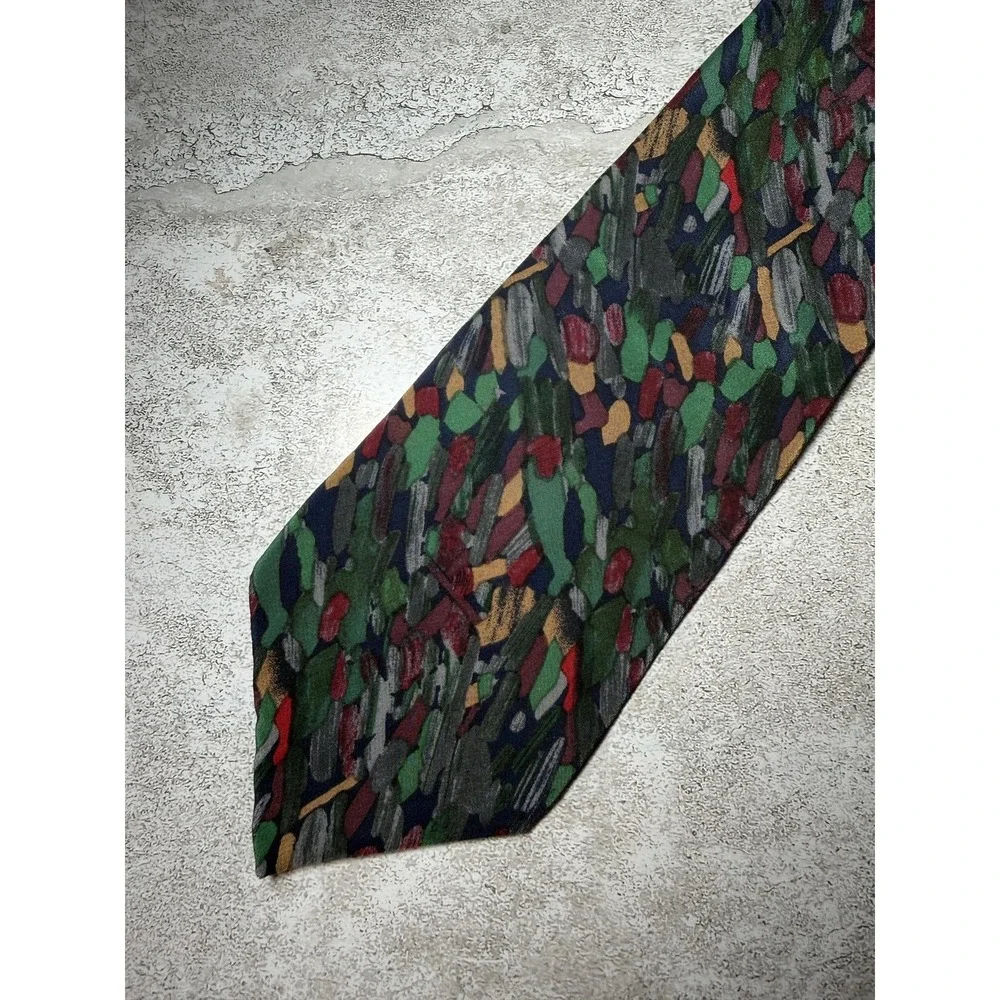 Molecular Expressions Tequila Silk Tie Mens OS Multicolor Geometric Necktie VTG